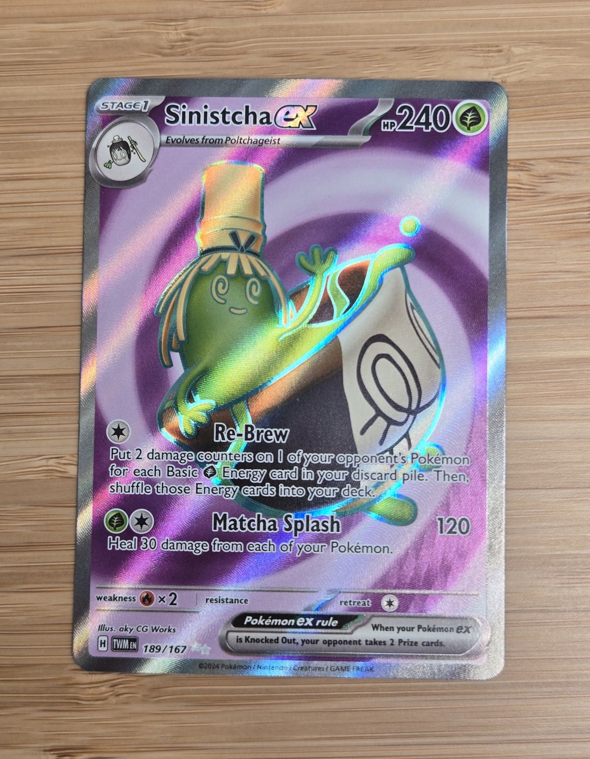 Sinistcha EX - 189/167 - Twilight Masquerade - NM
