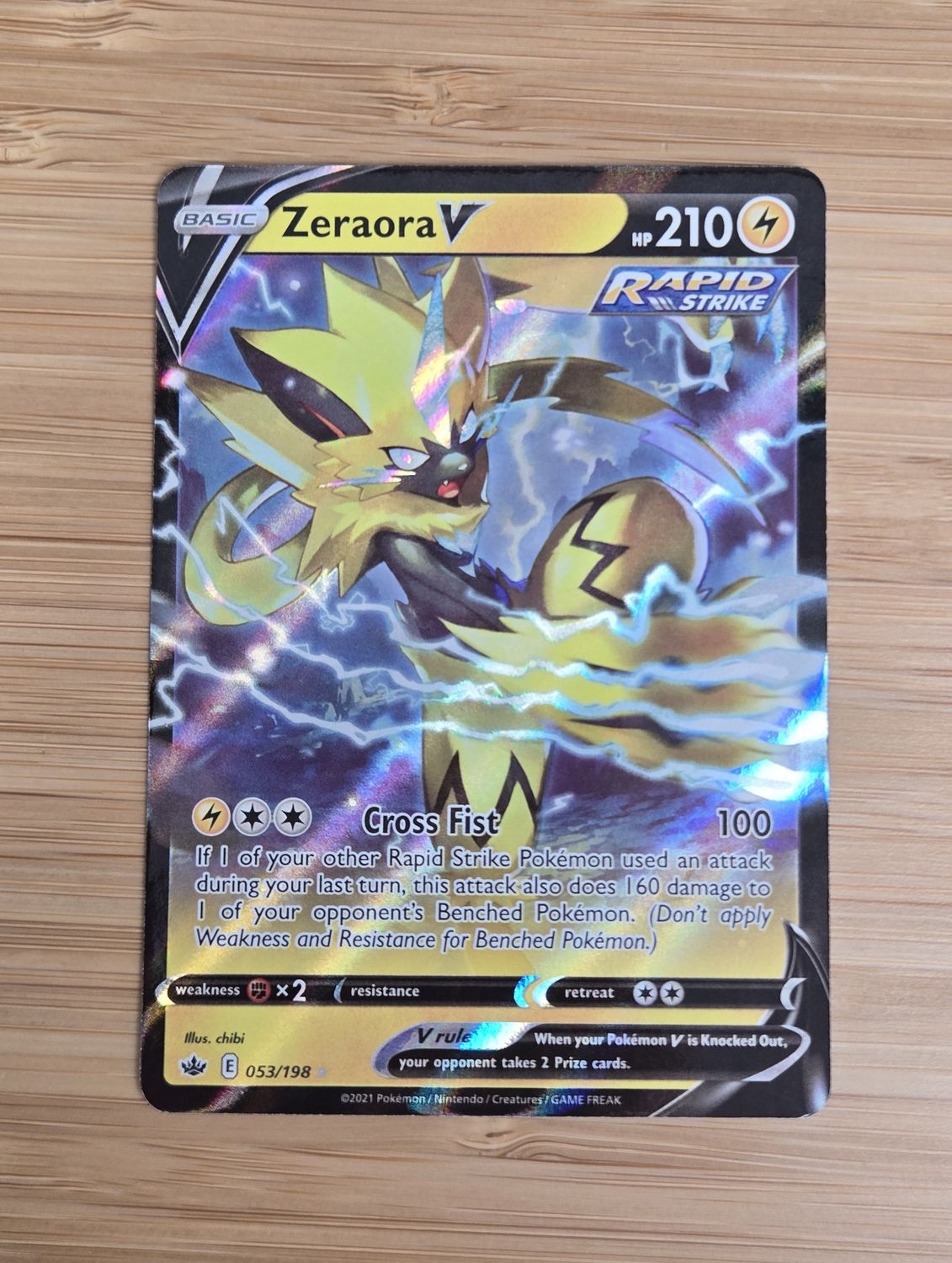 Zeraora V - 053/198 - Chilling Reign - NM