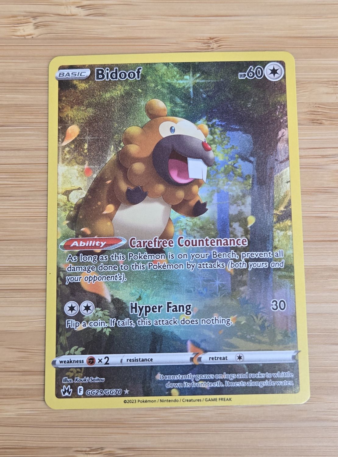 Bidoof - GG29/GG70 - Crown Zenith - NM