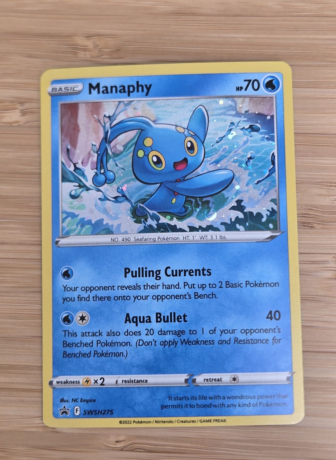 Manaphy cosmic holo - SWSH275 - PROMO - NM