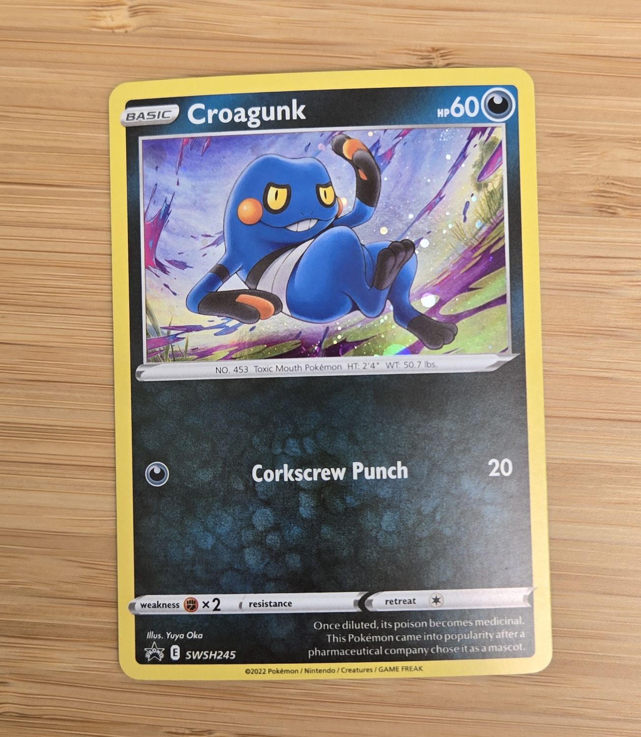 Croagunk cosmic holo- SWSH245 - PROMO - NM