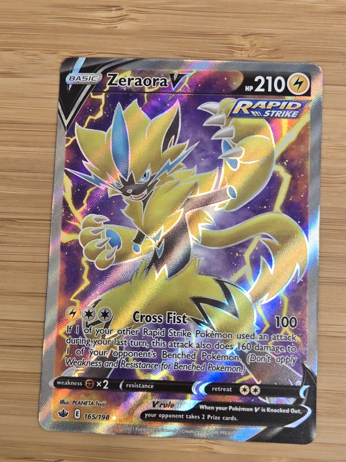Zeraora V - 165/198 - Chilling Reign - NM