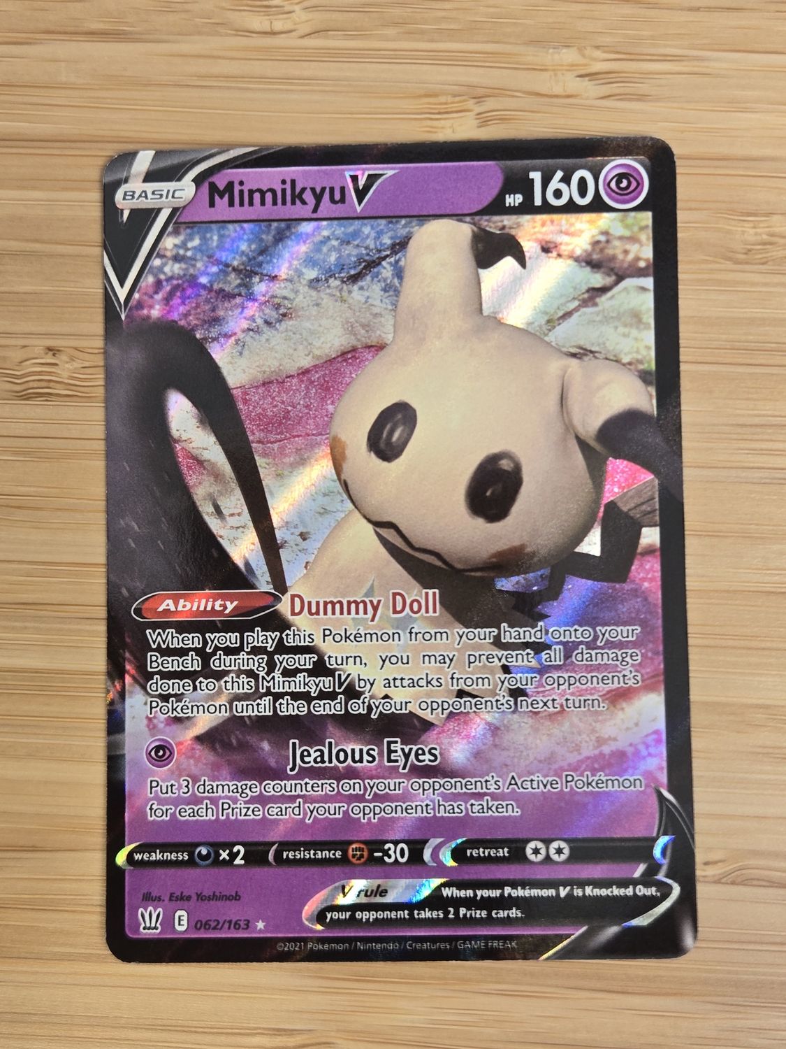 Mimikyu V - 062/163 - Battle Styles - NM