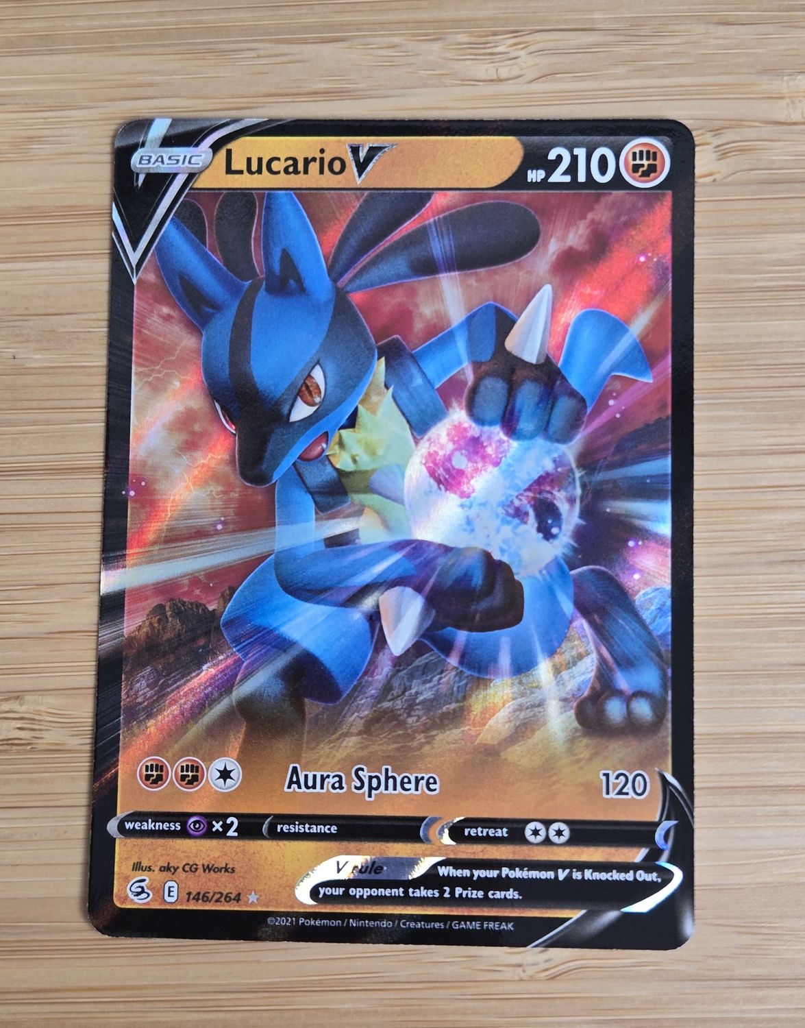 Lucario V - 146/264 - Fusion Strike - NM