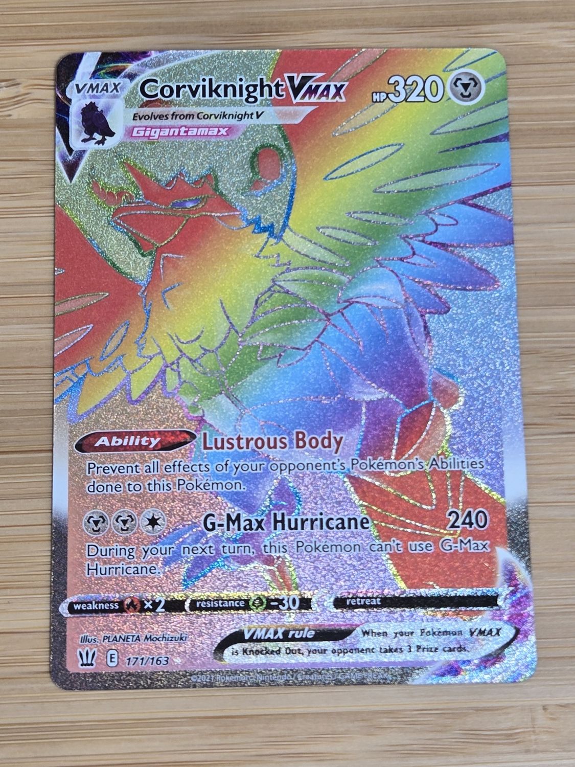 Corviknight VMAX - 171/163 - Battle Styles - NM