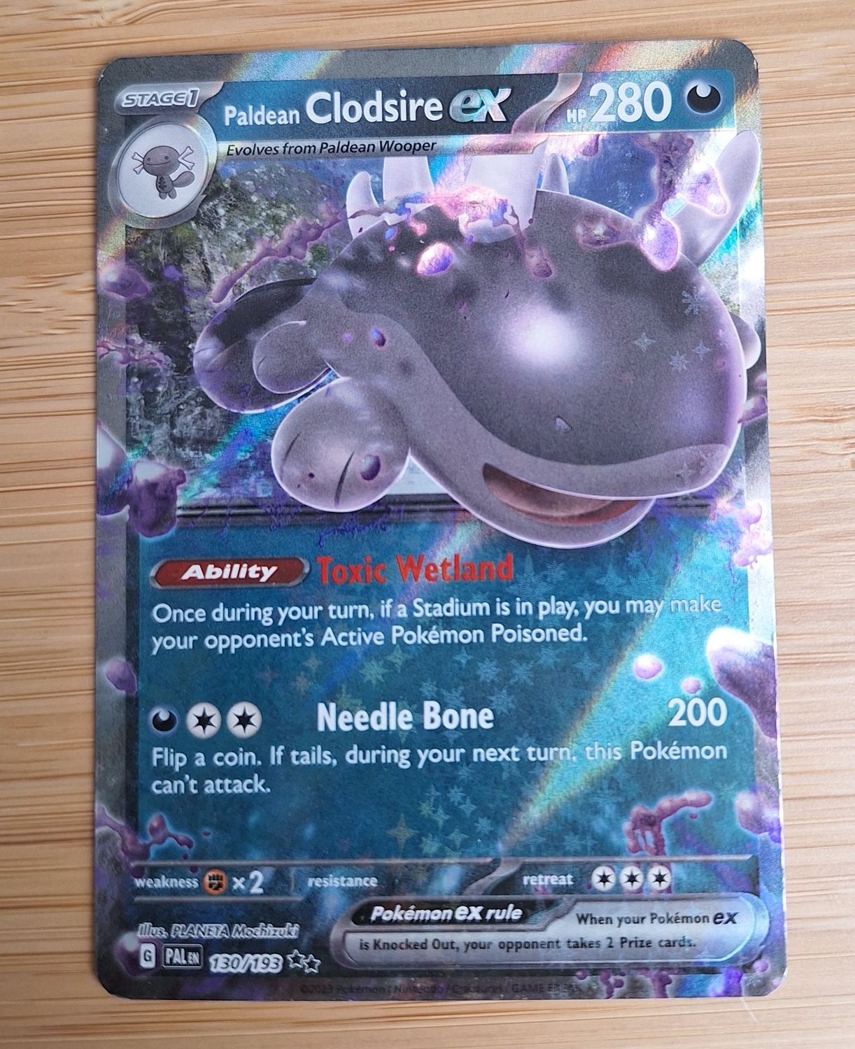 Paldean Clodsire EX - 130/193 - Paldea Evolved - NM