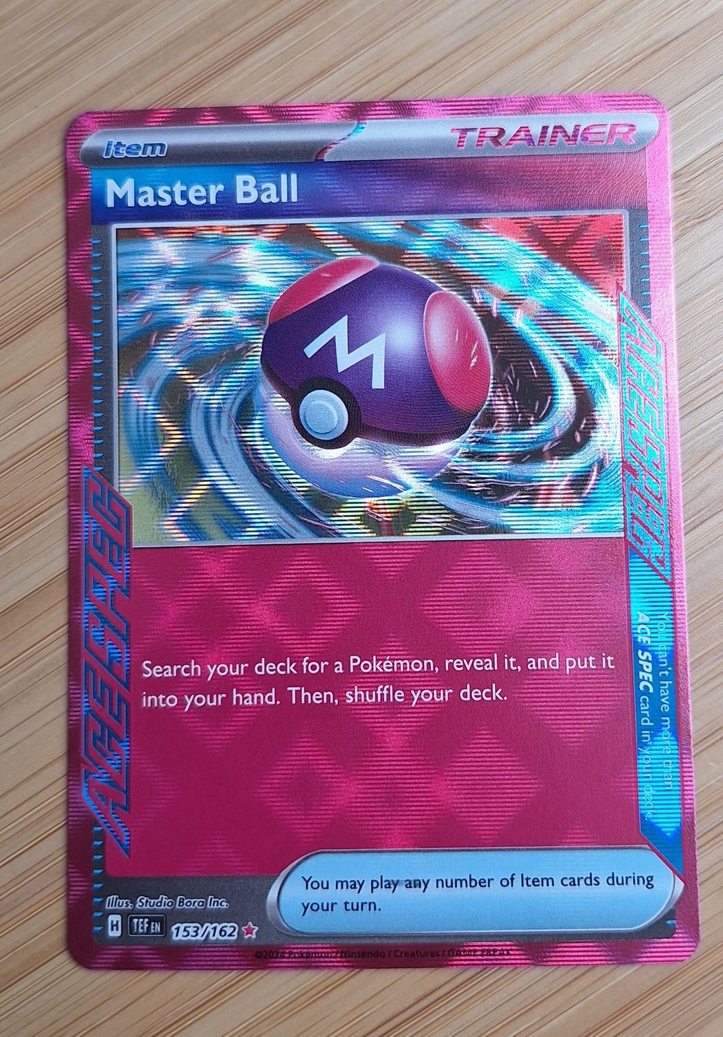 Master Ball - 153/162 - Temporal Forces - NM