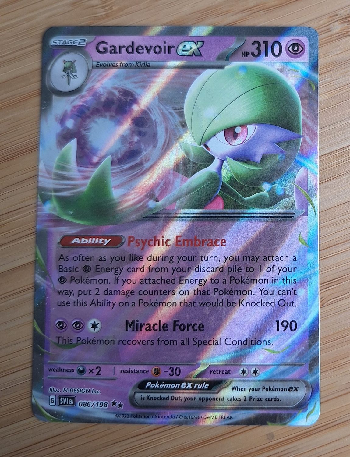 Gardevoir EX - 086/198 - Scarlet&amp;Violet Base Set - NM