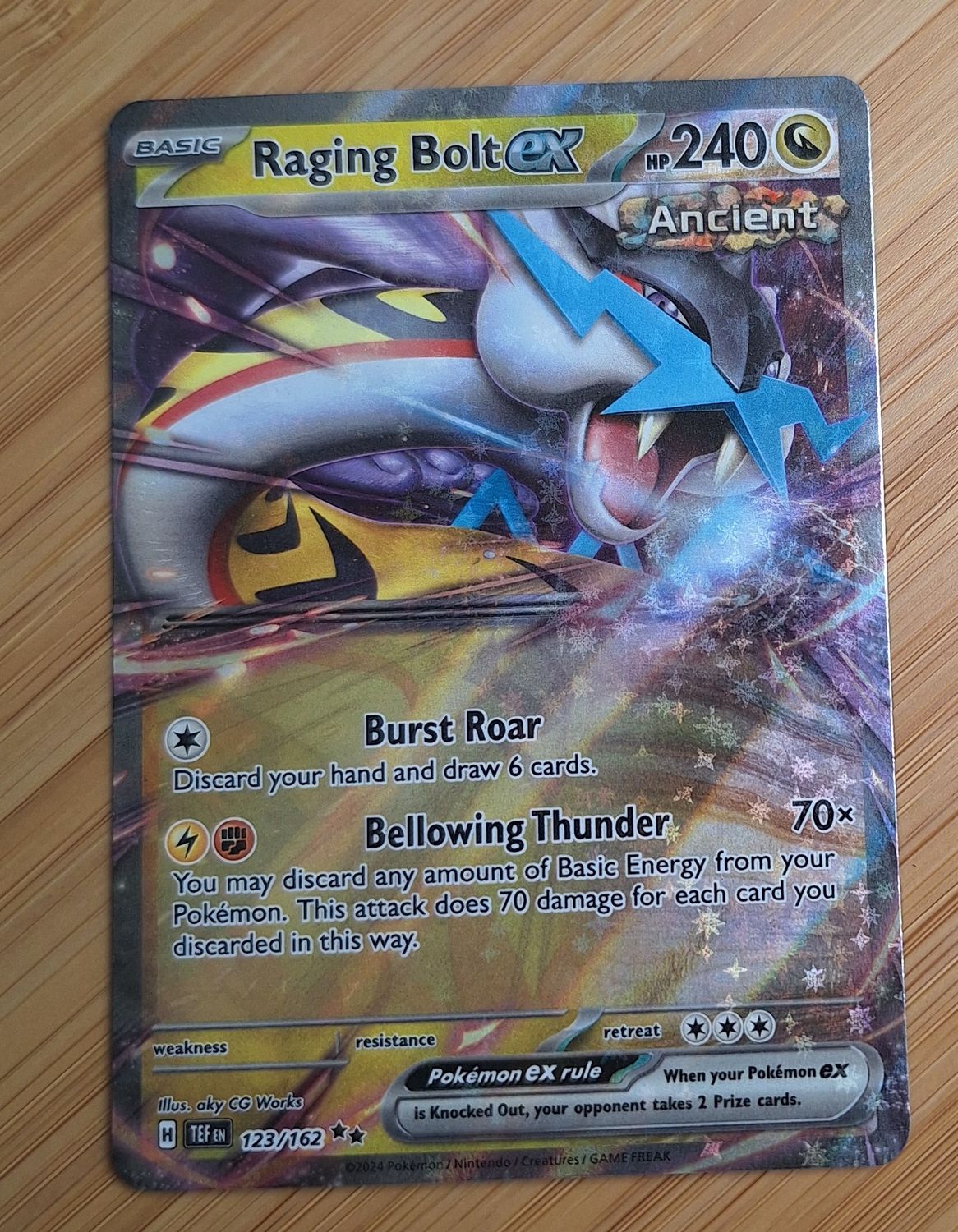 Raging Bolt EX - 123/162 - Temporal Forces - NM