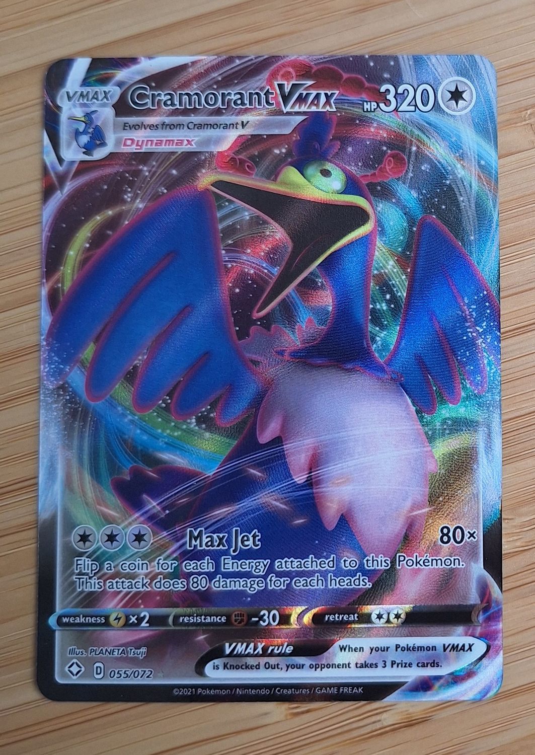Cramorant VMAX - 055/072 - Shining Fates - NM
