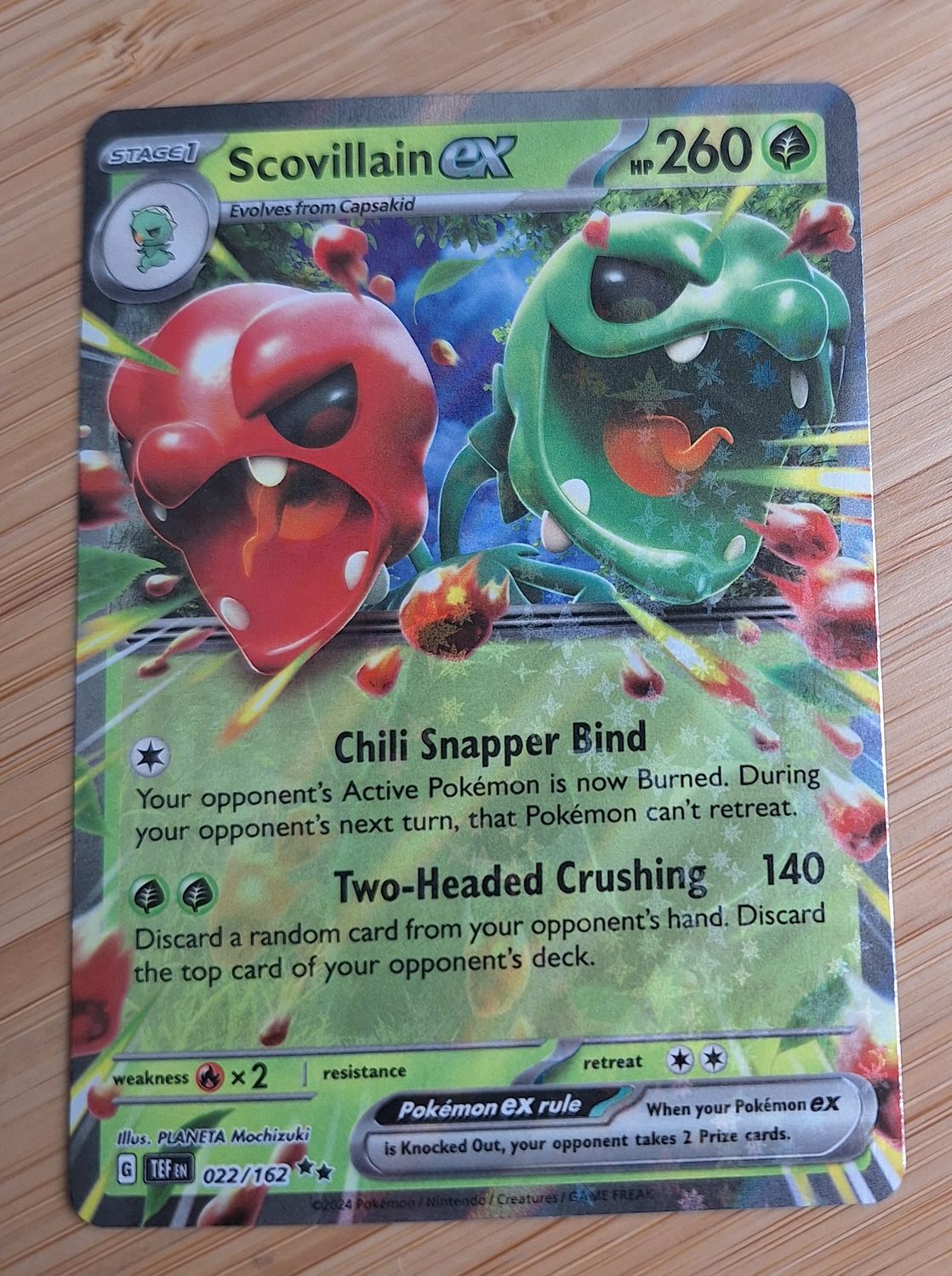 Scovillain EX - 022/162 - Temporal Forces - NM
