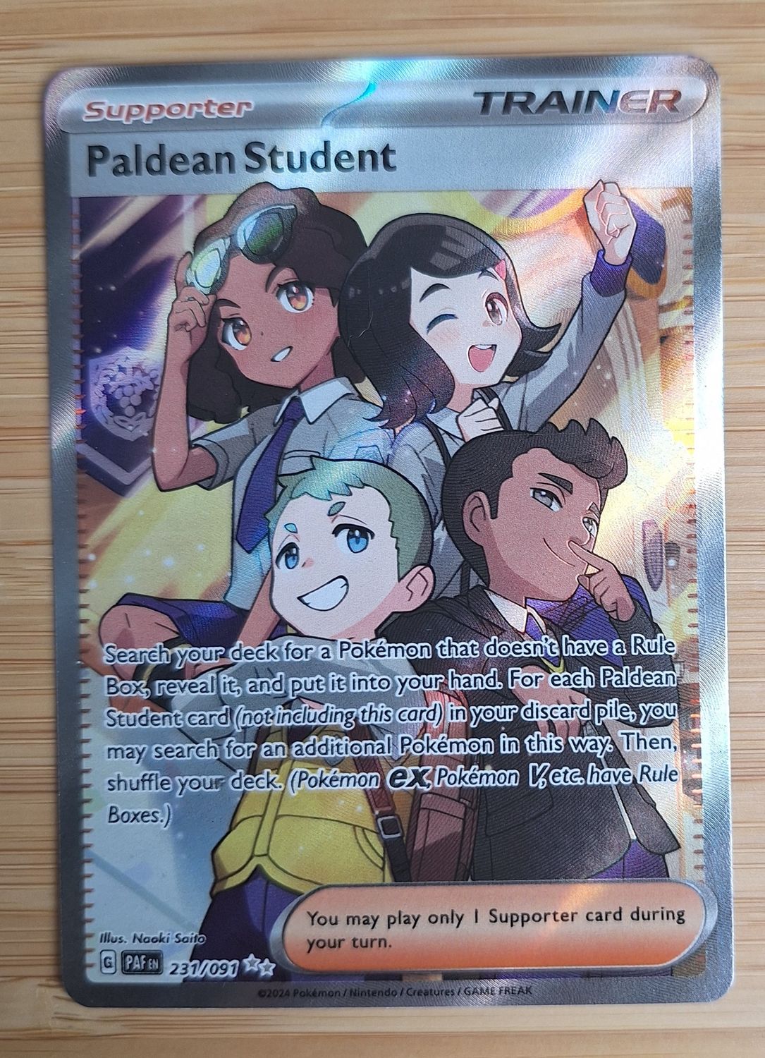 Paldean Student - 231/091 - Paldean Fates - NM