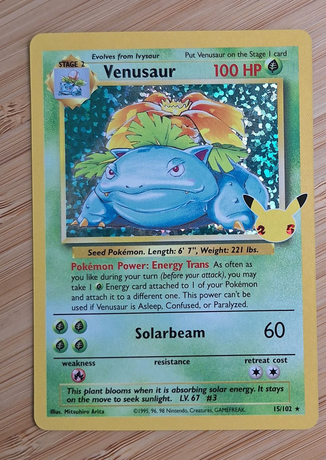 Venusaur - 15/102 - Celebrations - NM