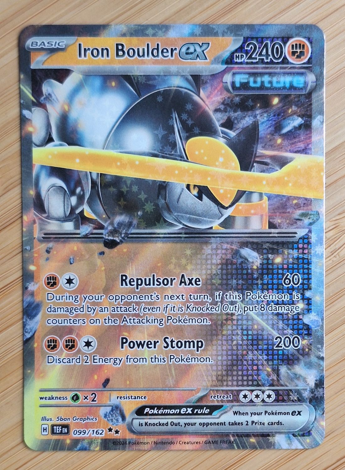 Iron Boulder EX - 099/162 - Temporal Forces - NM