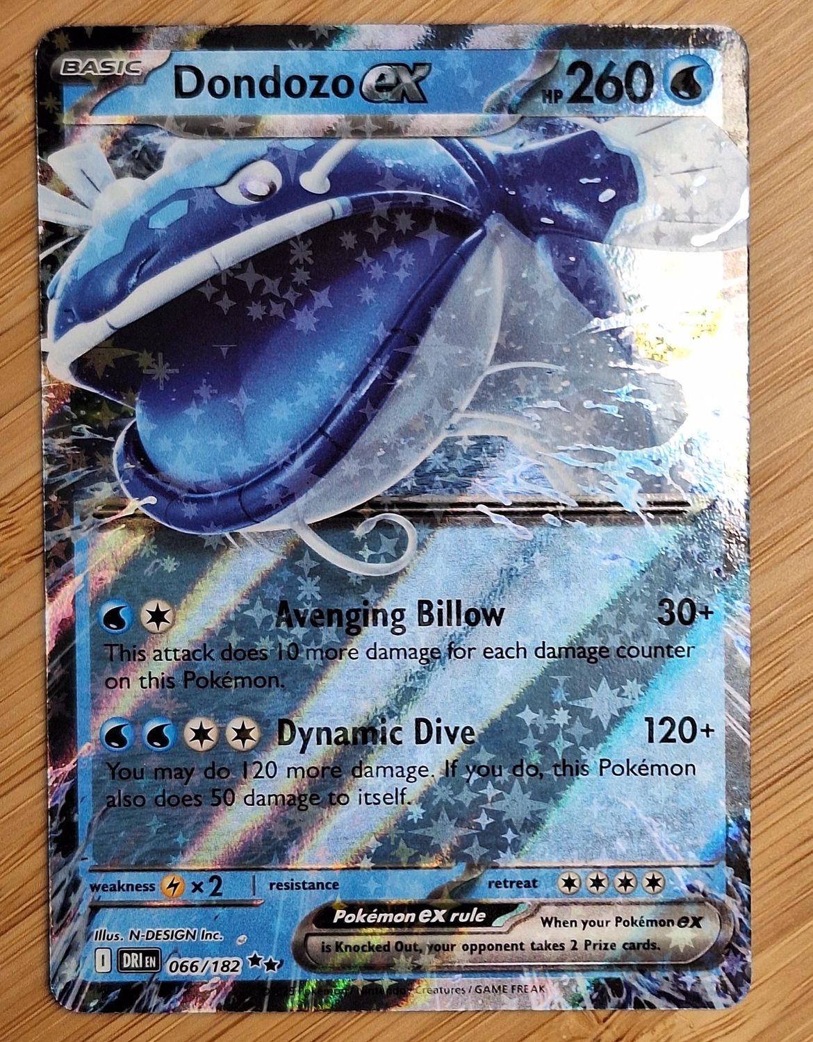 Dondozo EX - 066/182 - Destined Rivals - NM