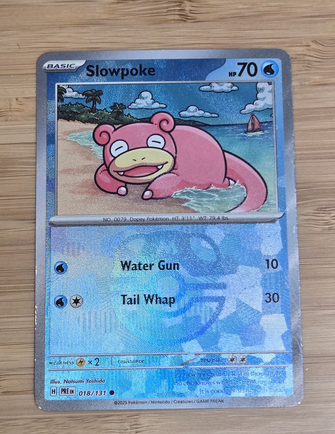 Slowpoke - 018/131 - Prismatic Evolutions - NM - (MASTER BALL)