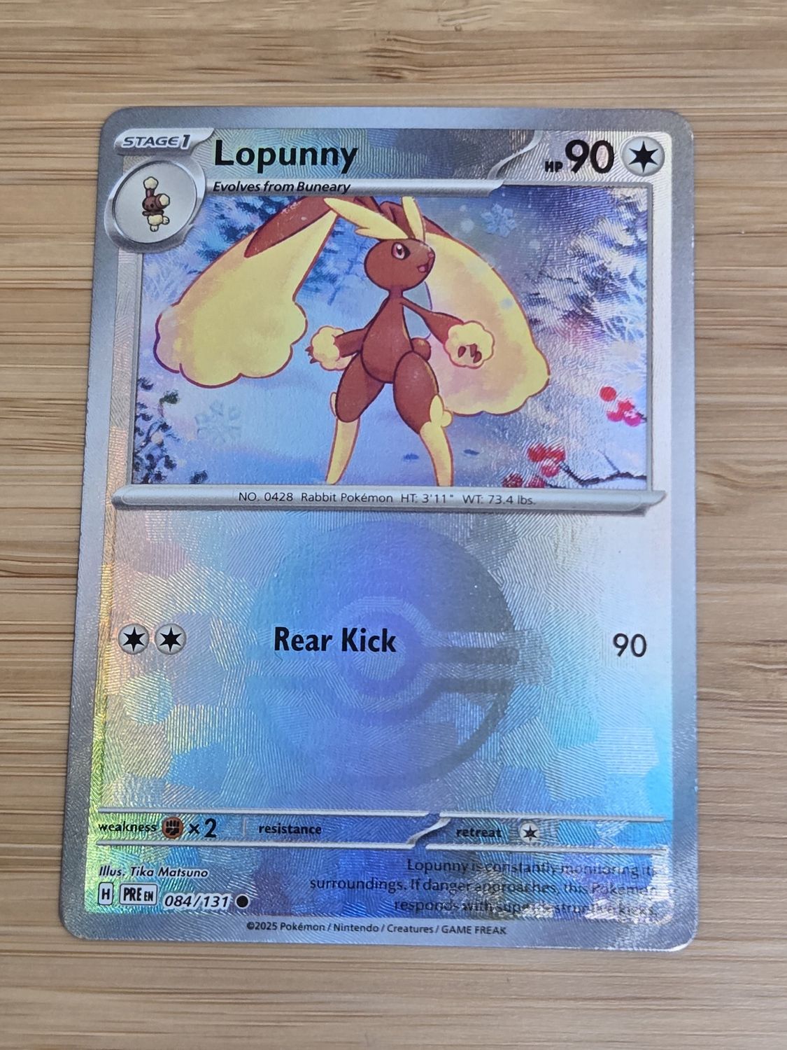 Lopunny - 084/131 - Prismatic Evolutions - NM - (BALL)