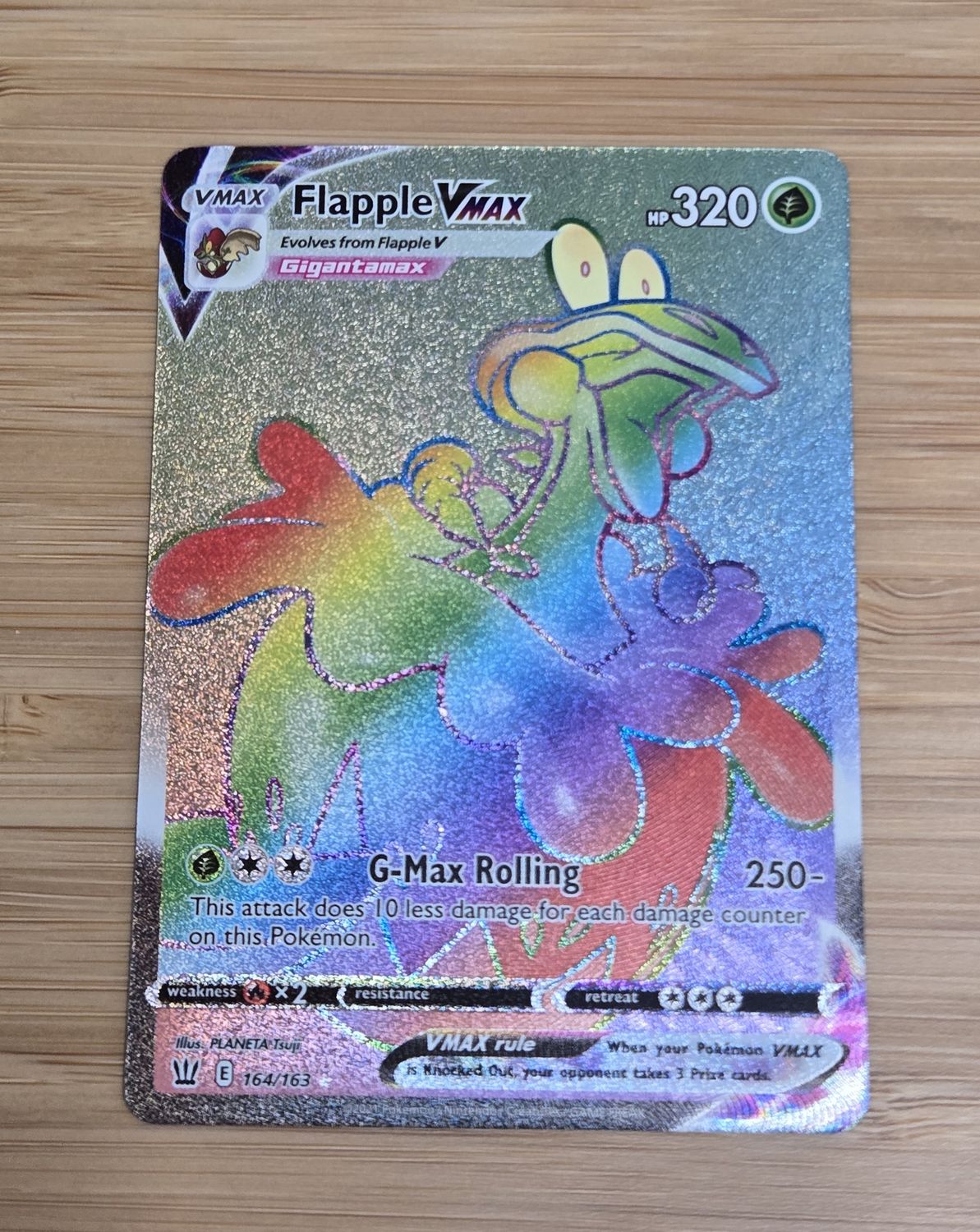 Flapple VMAX - 164/163 - Battle Styles - NM