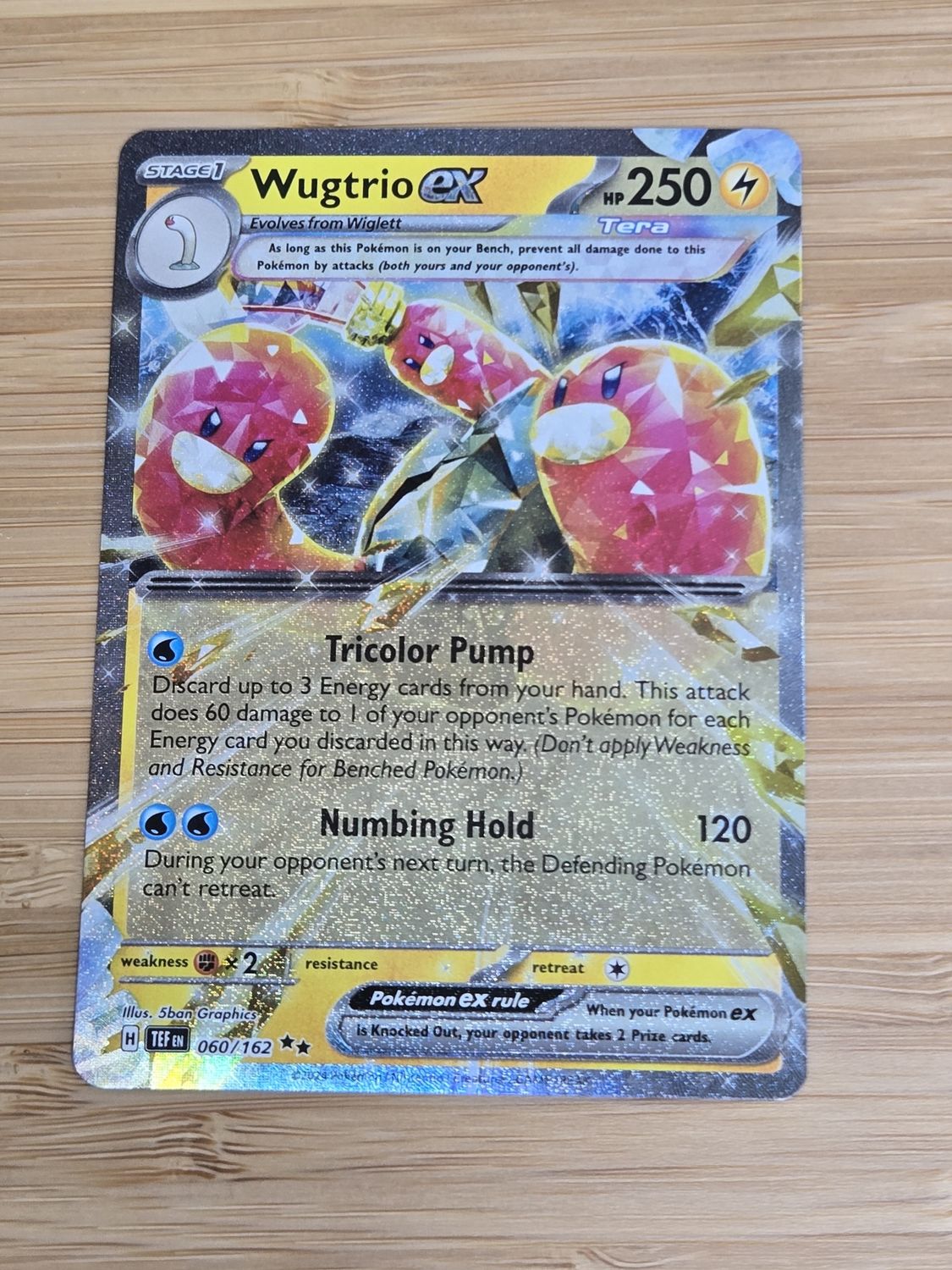 Wugtrio EX - 060/162 - Temporal Forces - NM