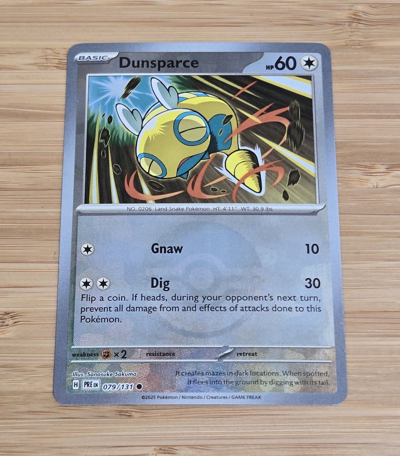 Dunsparce - 079/131 - Prismatic Evolutions - NM - (BALL)
