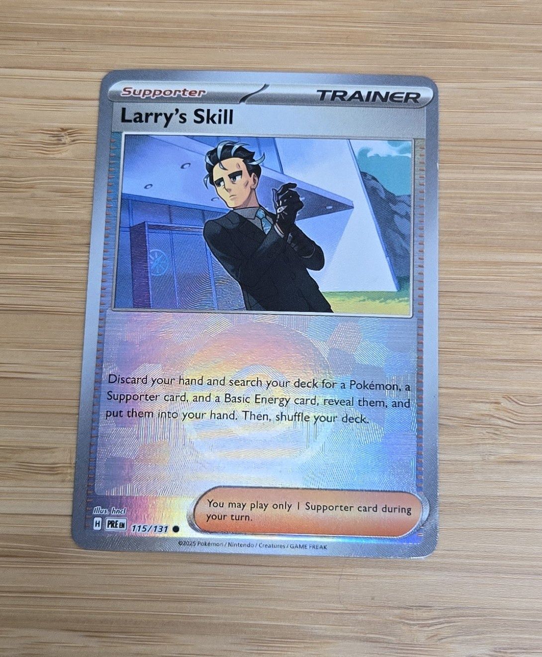 Larry&#39;s Skill - 115/131 - Prismatic Evolutions - NM - (BALL)