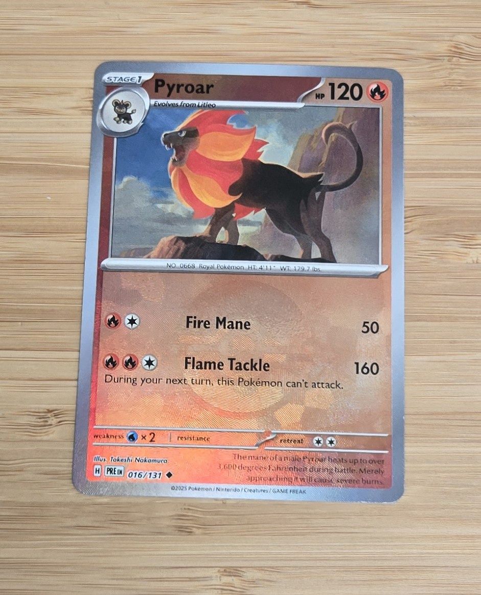 Pyroar - 016/131 - Prismatic Evolutions - NM - (BALL)