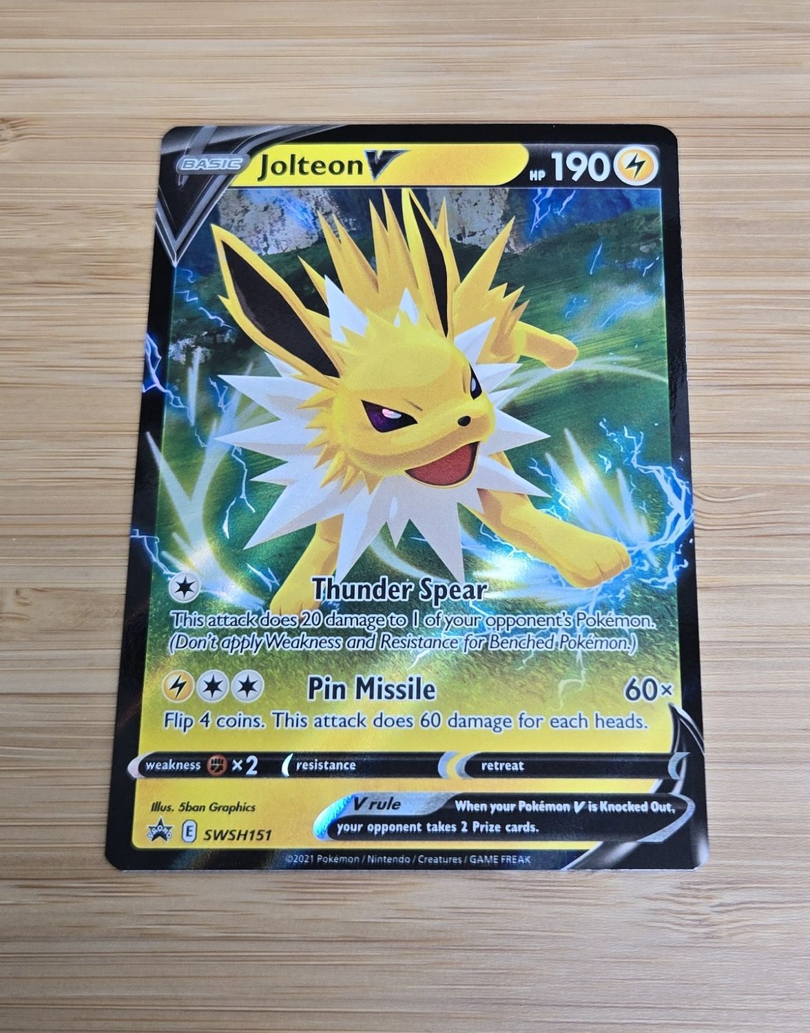 Jolteon V - SWSH151 - PROMO - NM