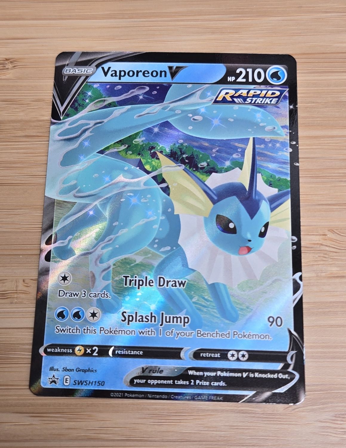 Vaporeon V - SWSH150 - PROMO - NM