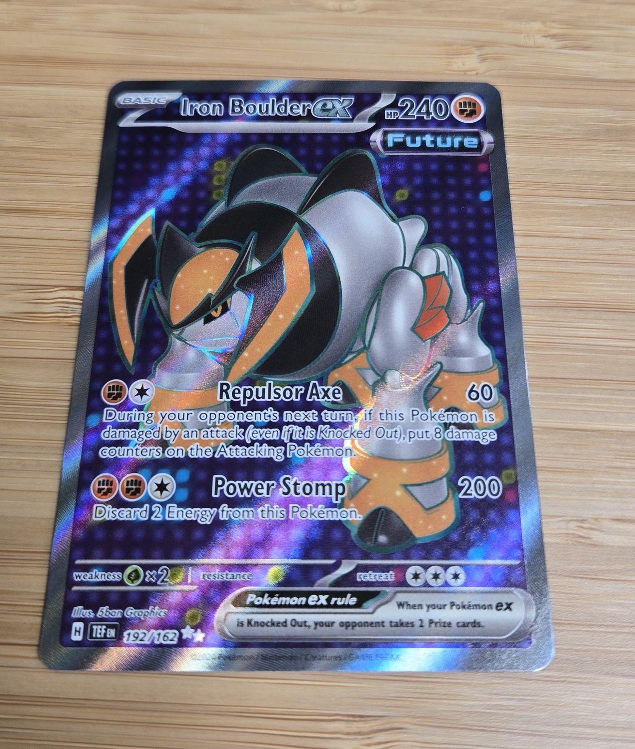 Iron Boulder EX - 192/162 - Temporal Forces - NM