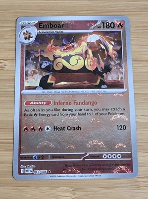 Emboar (BALL) - White Flare - 013/086 - NM