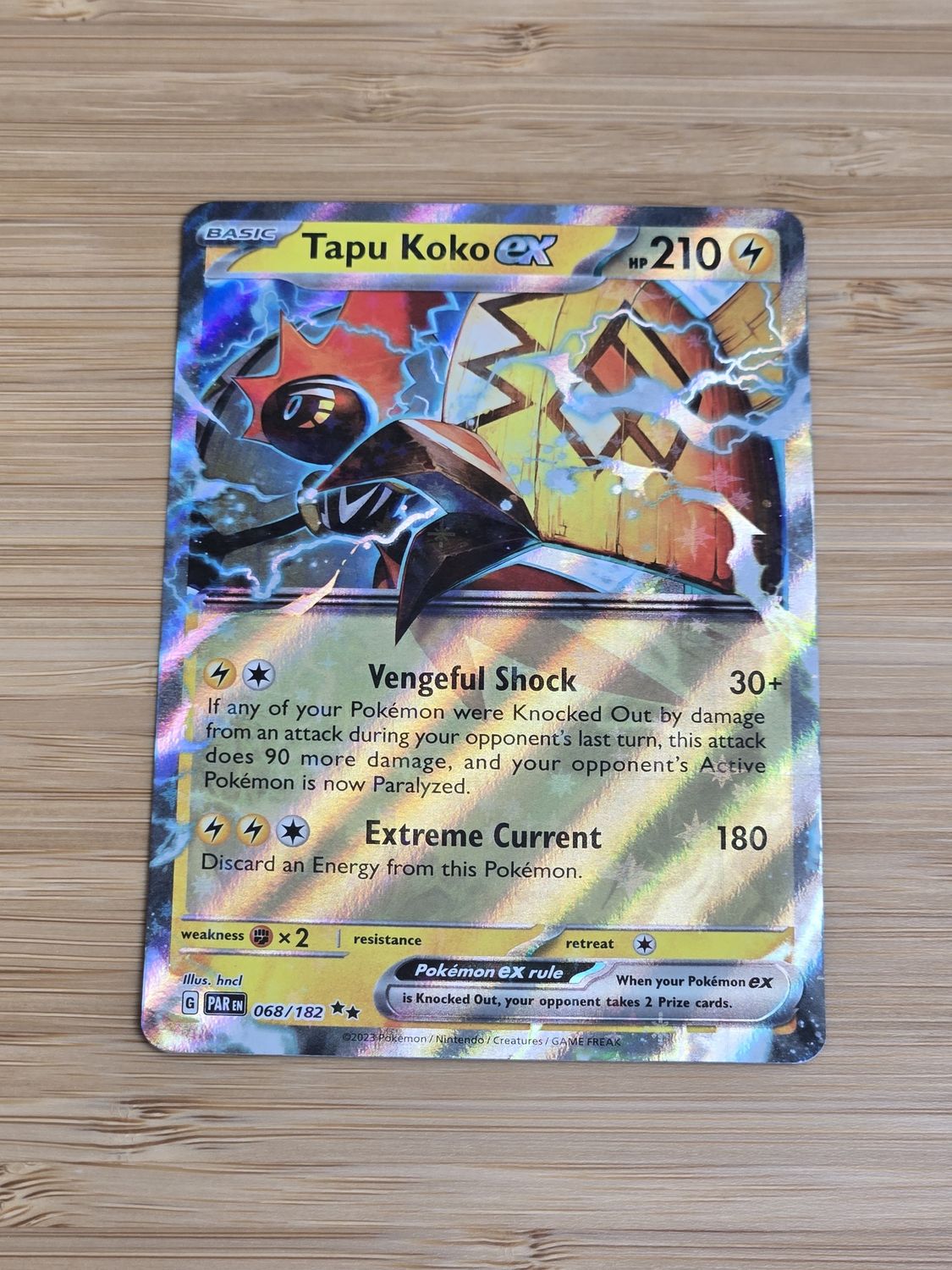 Tapu Koko EX - Paradox Rift - 068/182 - NM