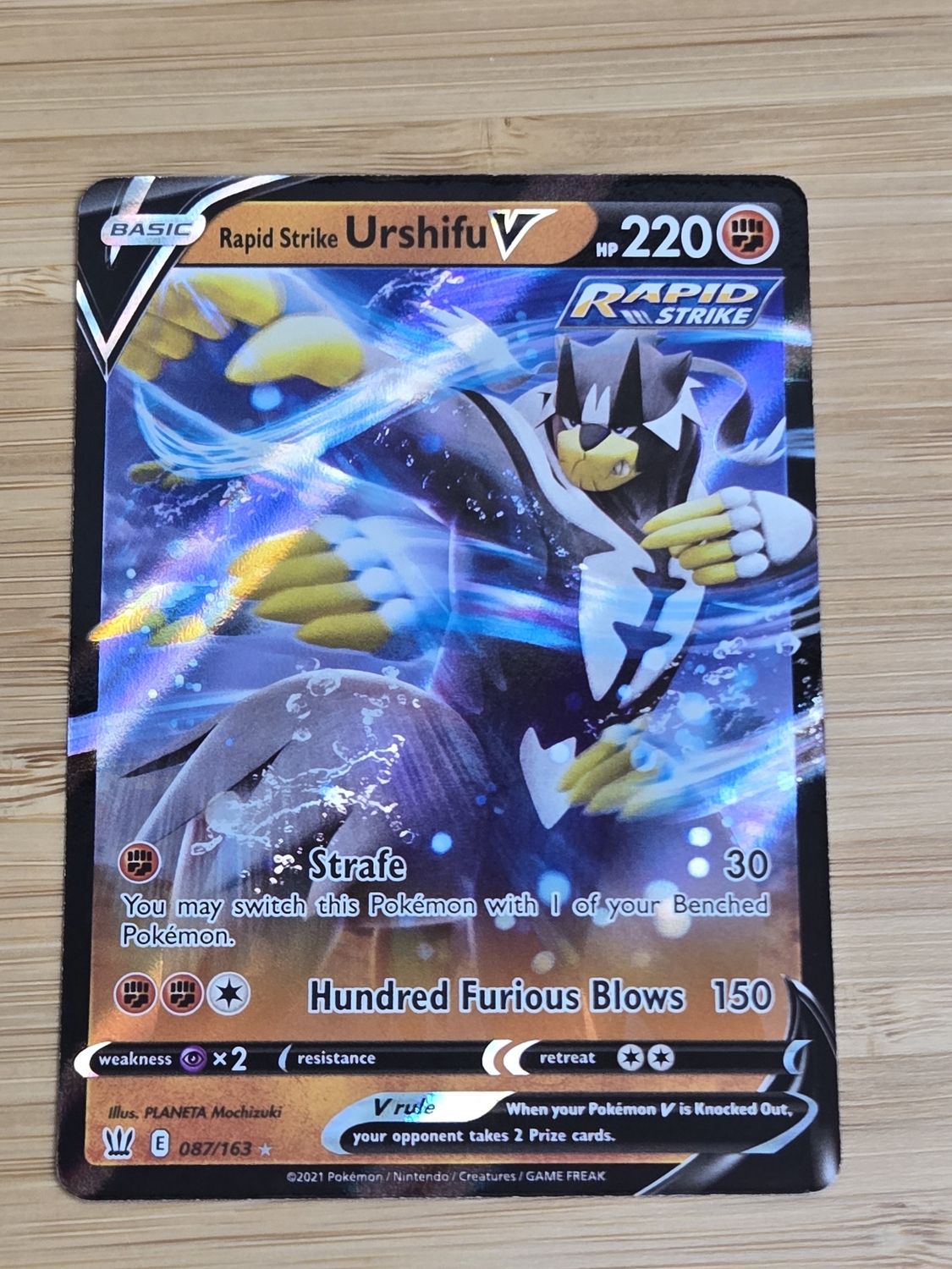 Rapid Strike Urshifu V - Battle Styles - 087/163 - NM