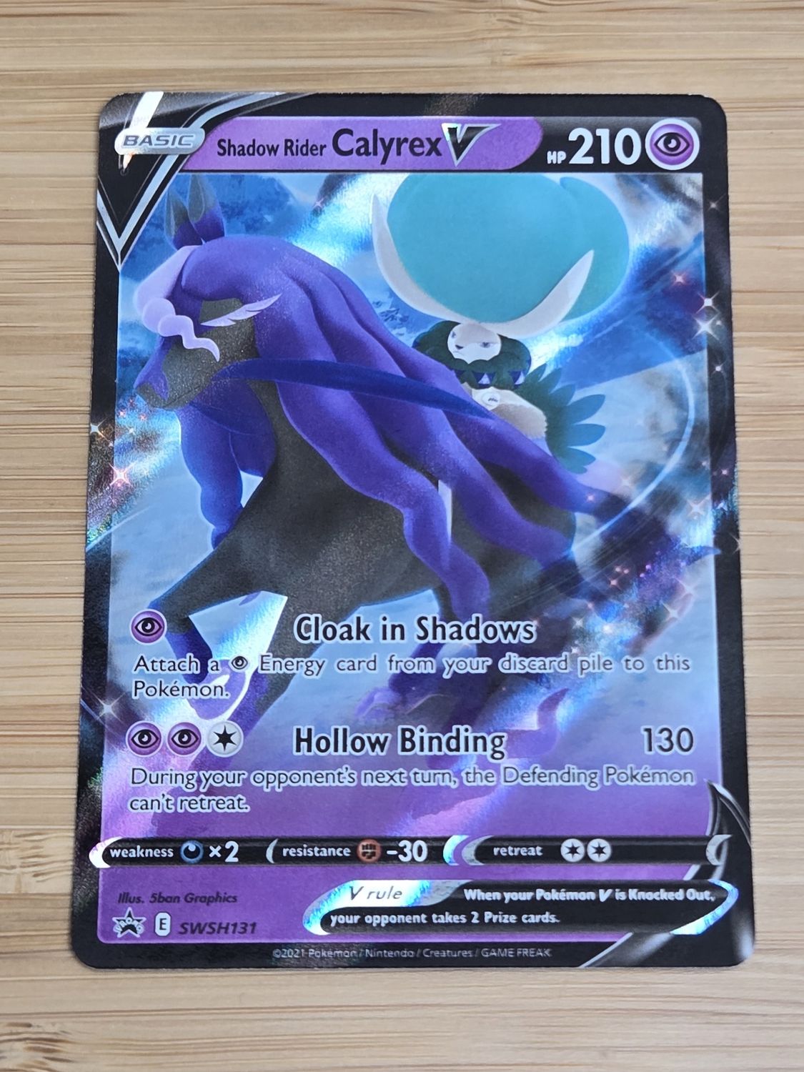 Shadow Rider Calyrex V - PROMO - SWSH131 - NM