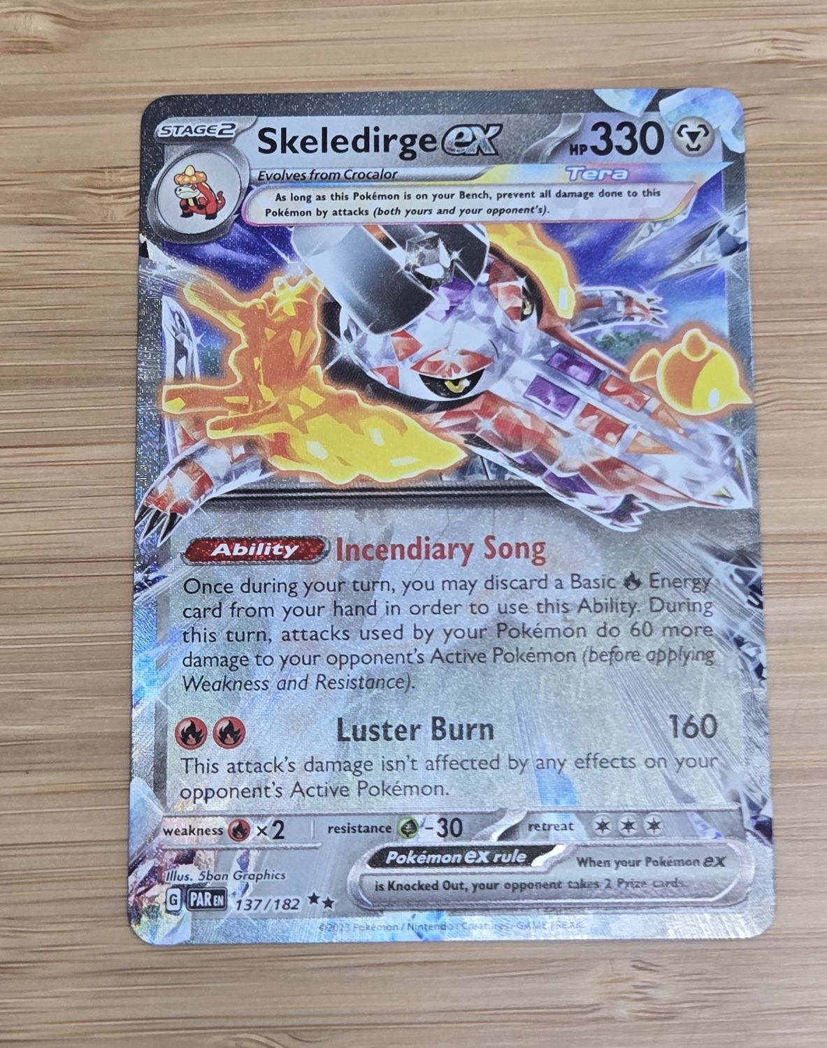 Skeledirge EX - Paradox Rift - 137/182 - NM
