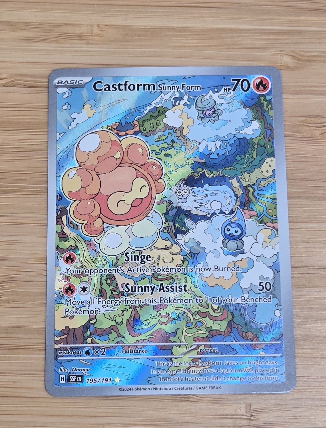 Castform (Sunny Form) - 195/191 - Surging Sparks - NM