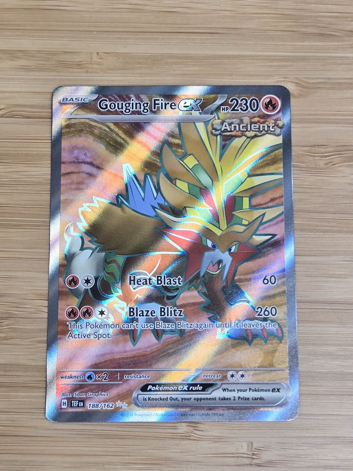 Gouging Fire EX - 188/162 - Temporal Forces - NM