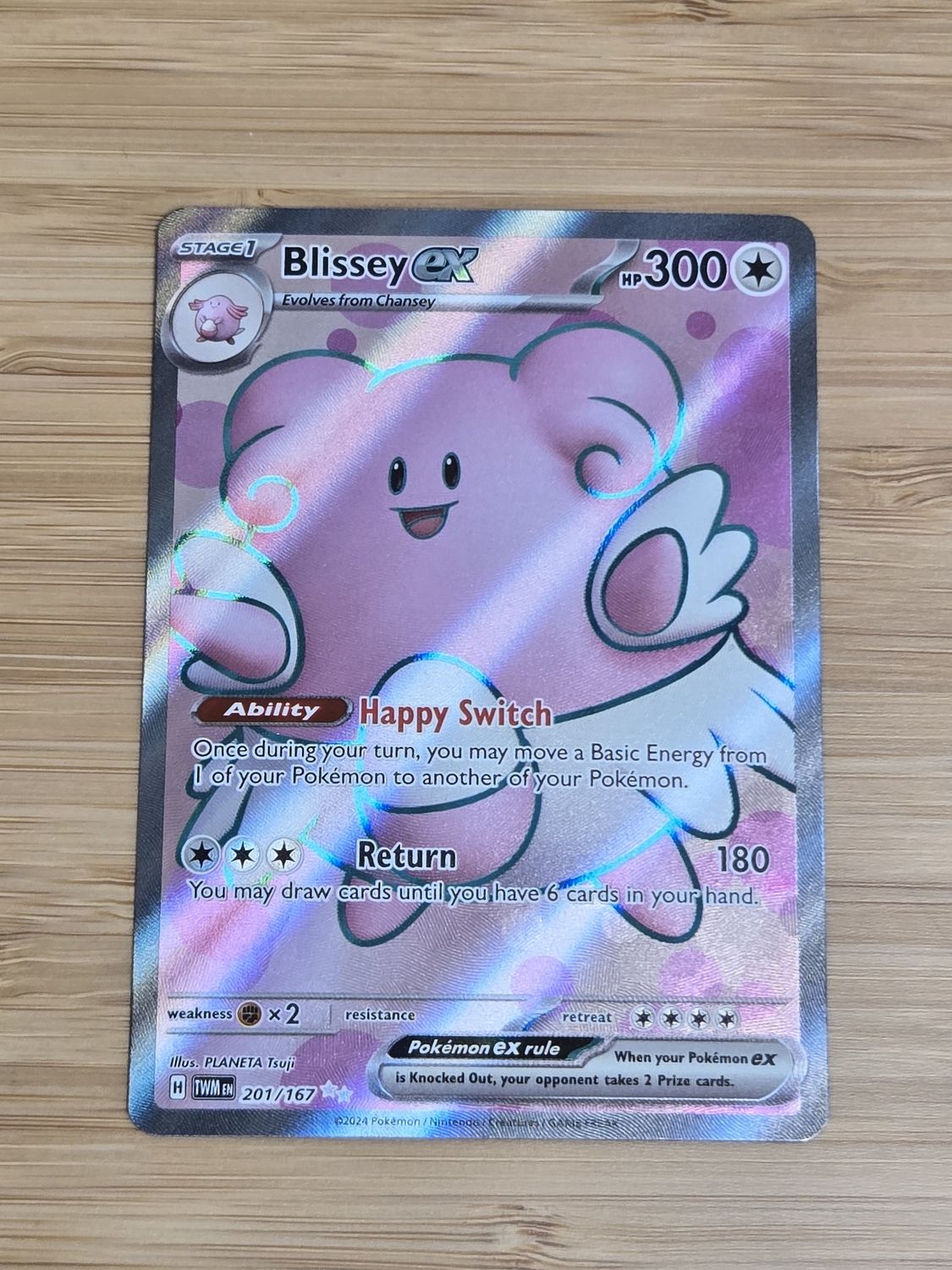 Blissey EX - 201/167 - Twilight Masquerade - NM