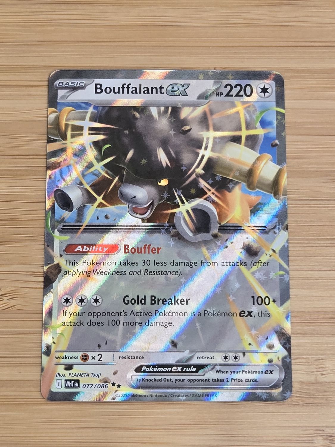 Bouffalant EX - White Flare - 077/086 -NM