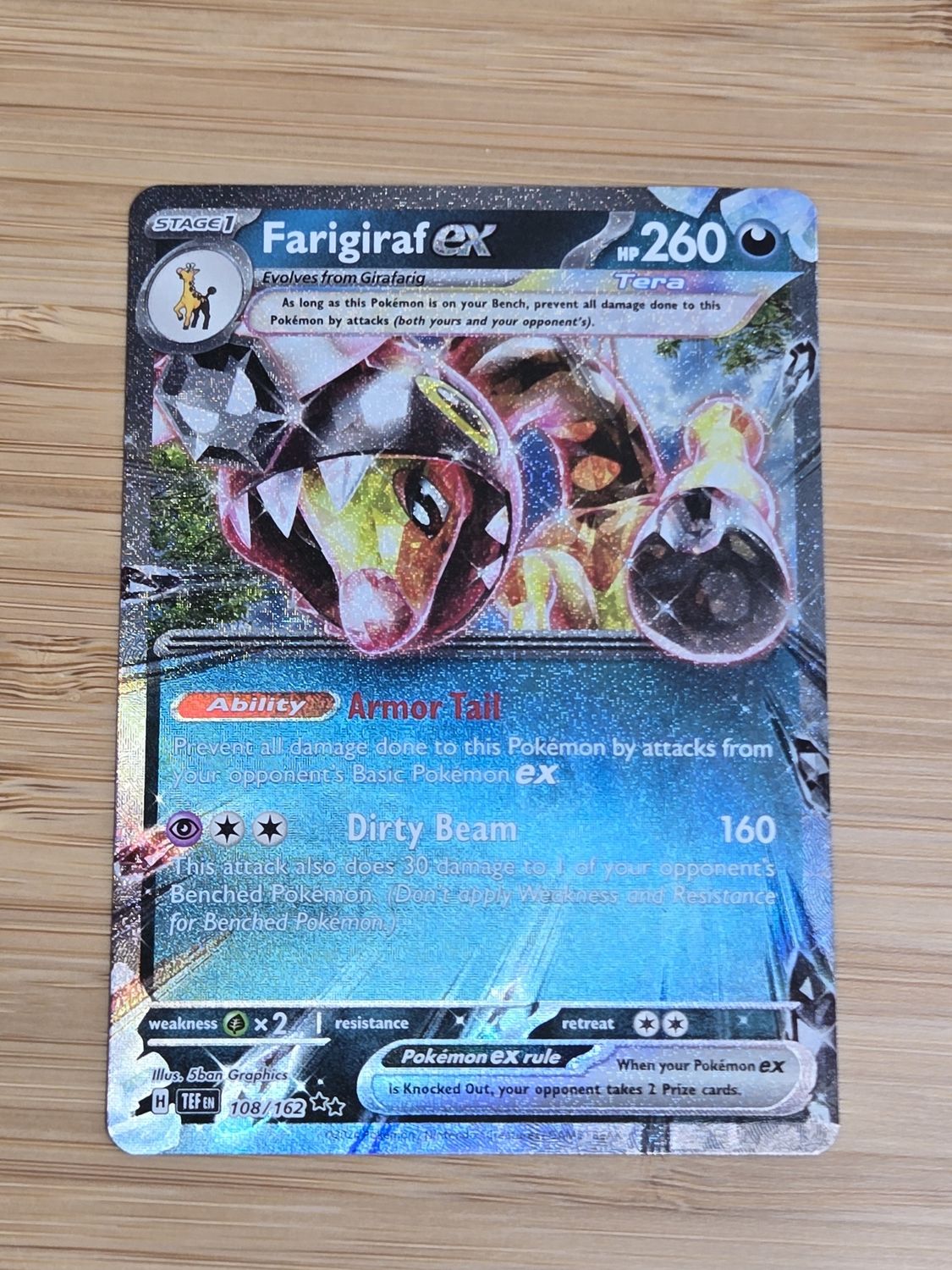 Farigiraf EX - 108/162 - Temporal Forces - NM