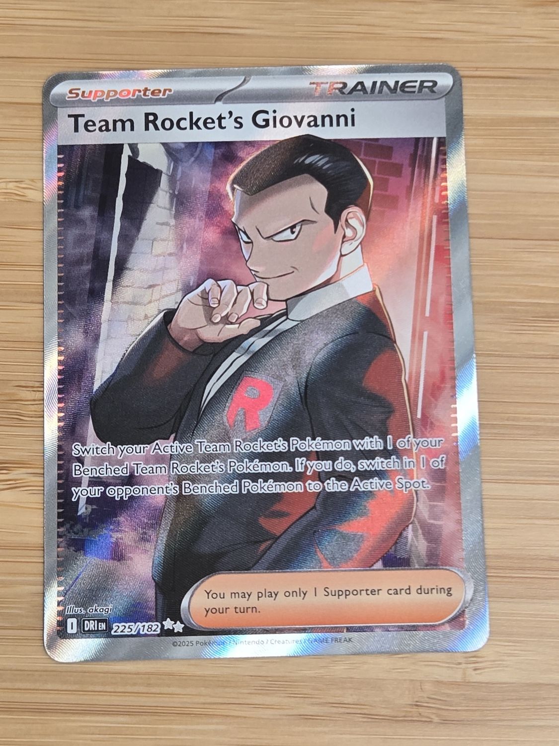 Team Rocket&#39;s Giovanni - 225/182 - Destined Rivals - NM