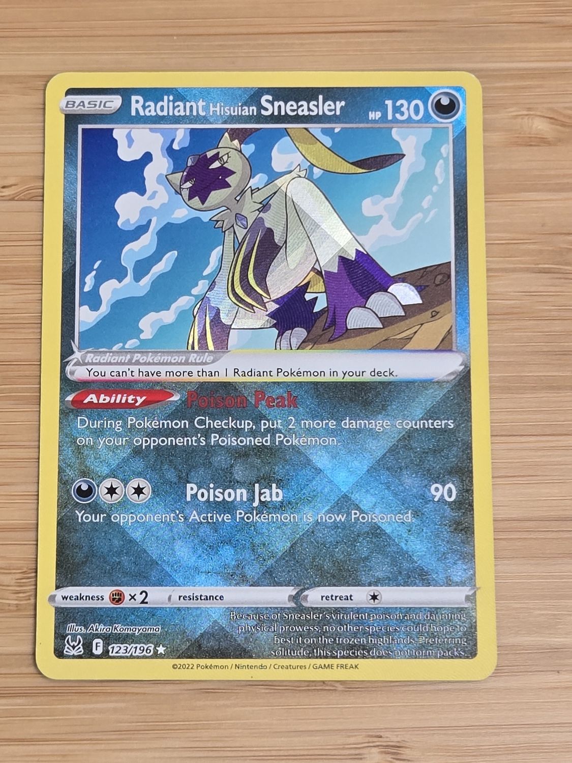 Radiant Hisuian Sneasler - 123/196 -