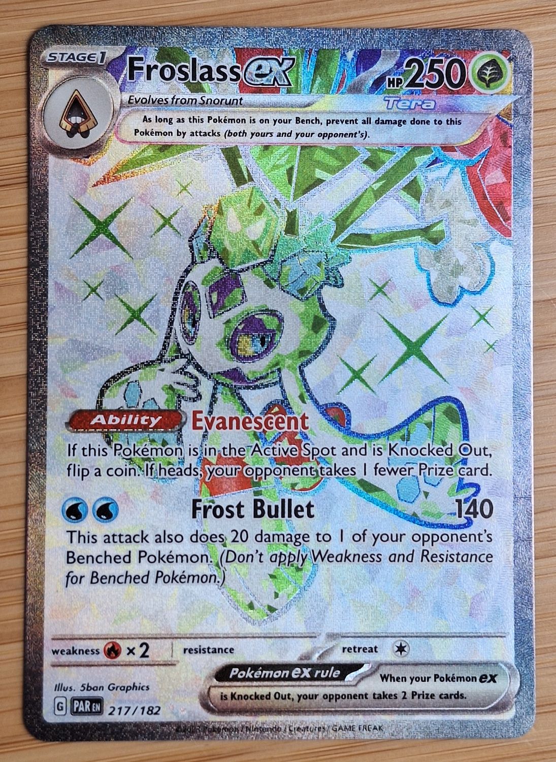 Froslass EX - 127/182 - Paradox Rift - NM