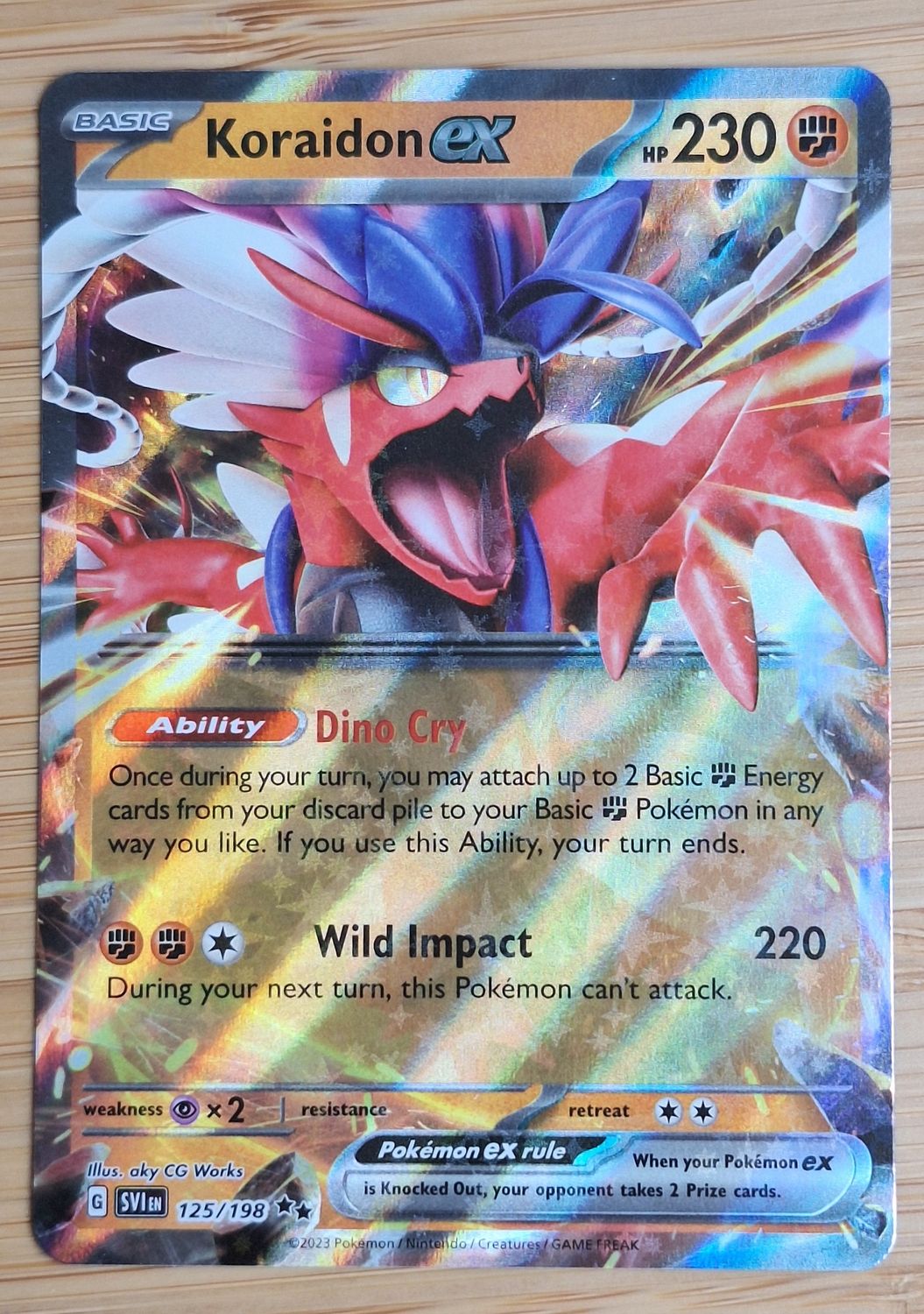 Koraidon EX - 125/198 - Scarlet&amp;Violet Base Set - NM