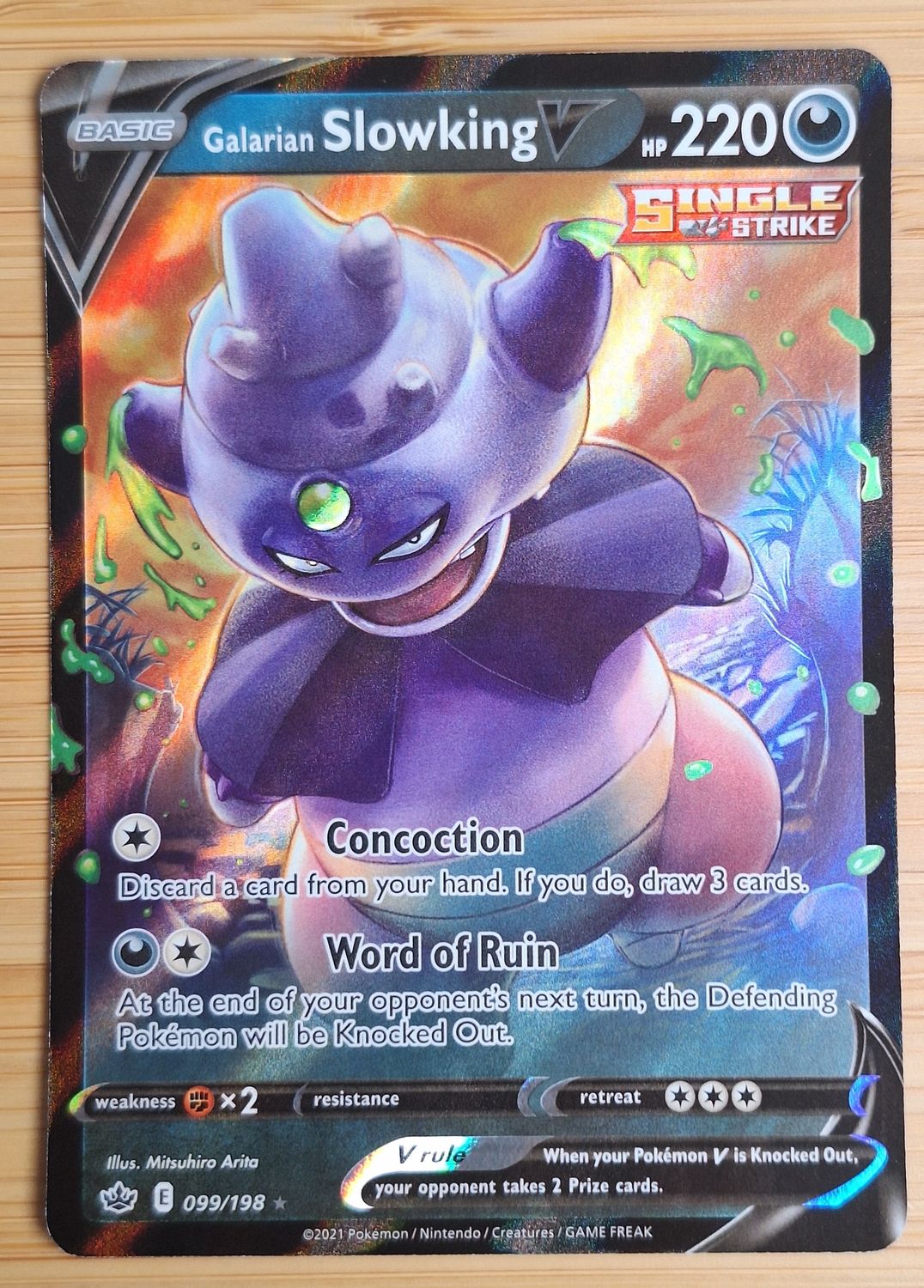 Galarian Slowking V - 099/198 - Chilling Reign - NM