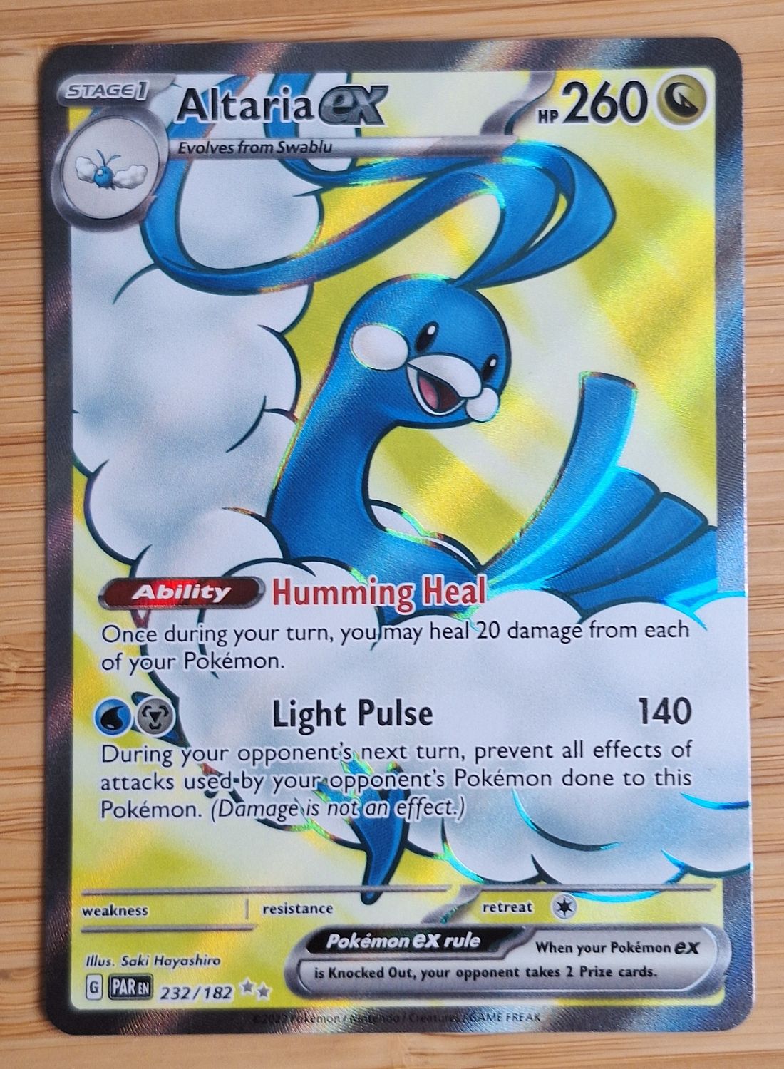 Altaria EX - 232/182 - Paradox Rift - NM