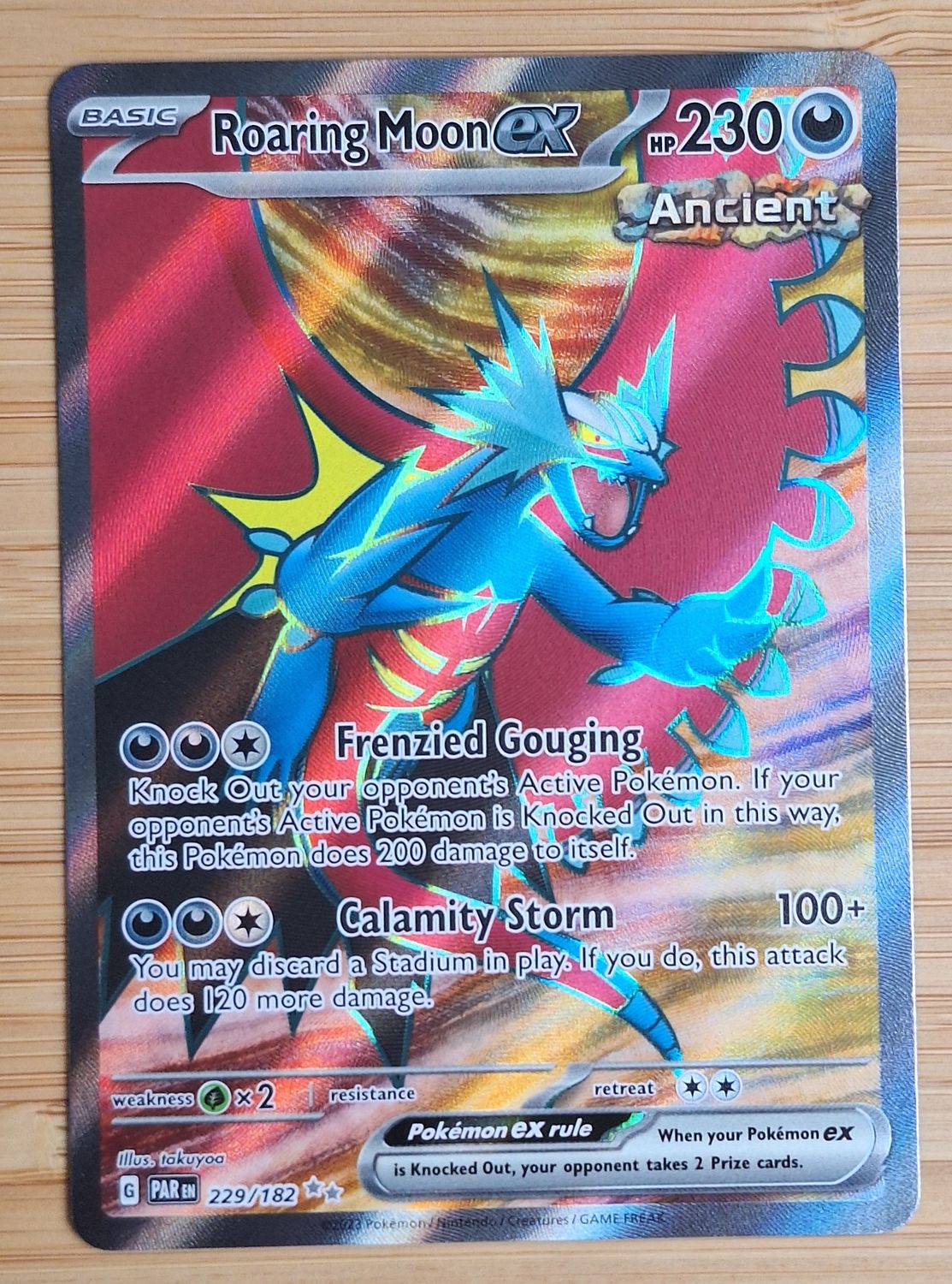 Roaring Moon EX - 229/182 - Paradox Rift - NM