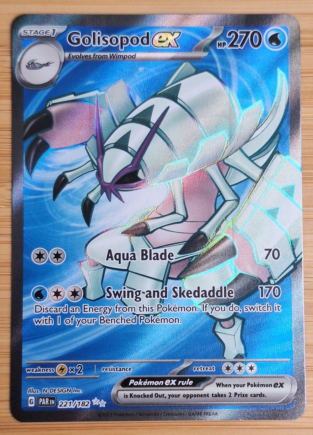 Golisopod EX - Paradox Rift - 221/182 - NM