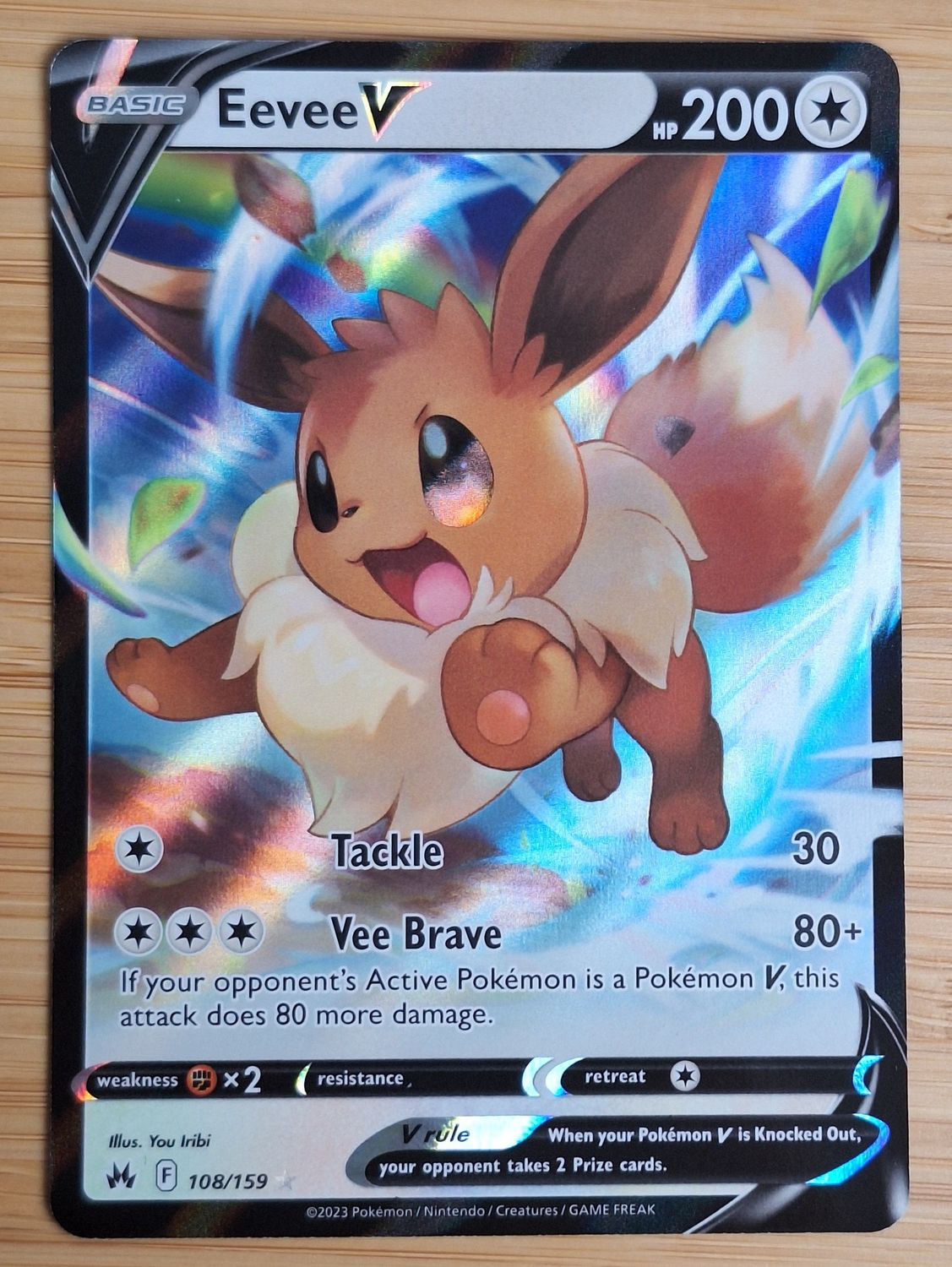 Eevee V - Lost Thunder - 108/159 - NM