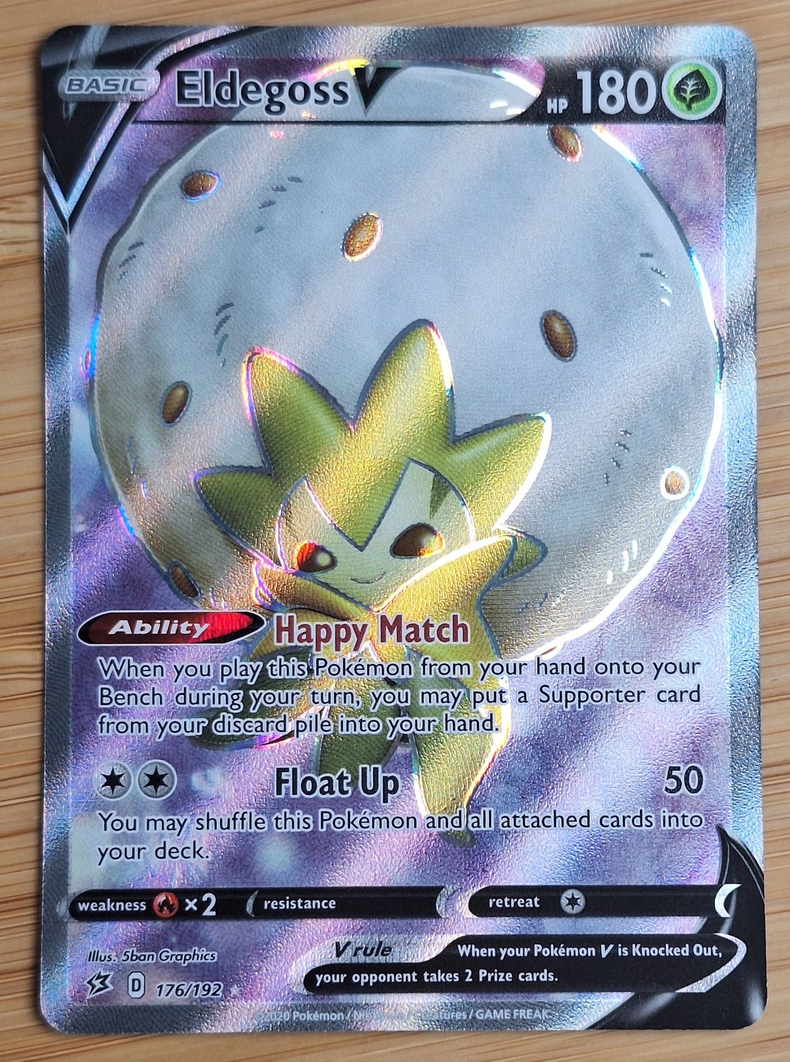 Eldegoss V - 176/192 - Rebel Clash - NM