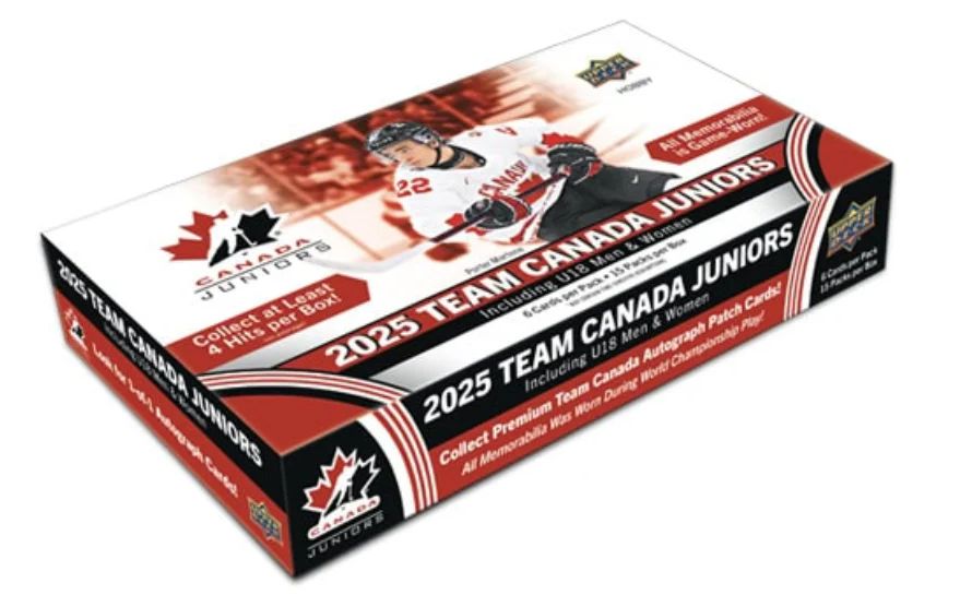 2025 Upper Deck Team Canada Jr. Hobby 2025 Upper Deck Team Canada Jr. Hobby, Format: Boîte